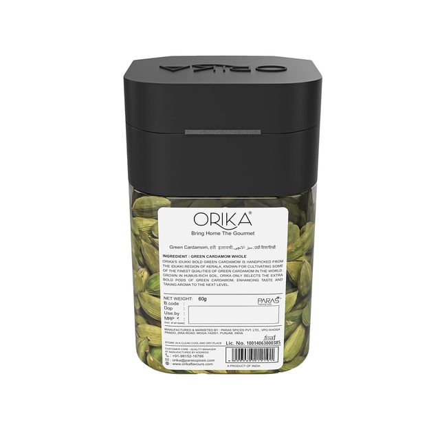 Orika Idukki Bold Green Cardamom | Hari Elaichi