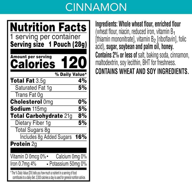 Kellogg's SCOOBY-DOO! Baked Graham Cracker Snacks,Cinnamon