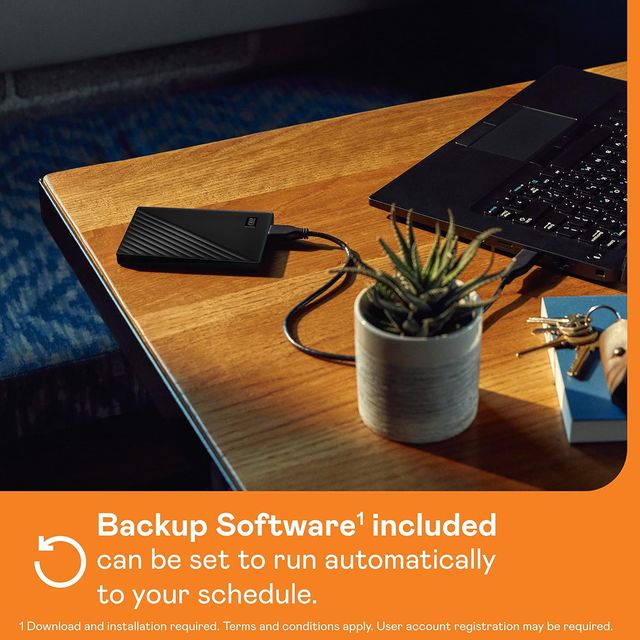 WD 5Tb My Passport Portable Hard Disk Drive | Usb 3.0 With Automatic Backup | External Hdd | Black