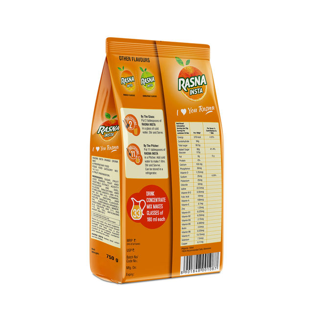 Rasna Orange Instant Drink Mix