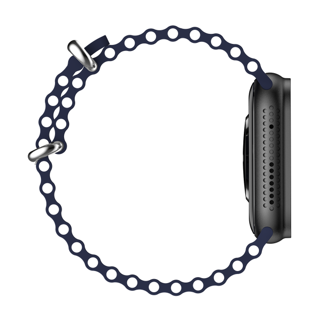 Fire-Boltt Warrior Smartwatch | 1.96" AMOLED Display | BT Calling - Navy Blue