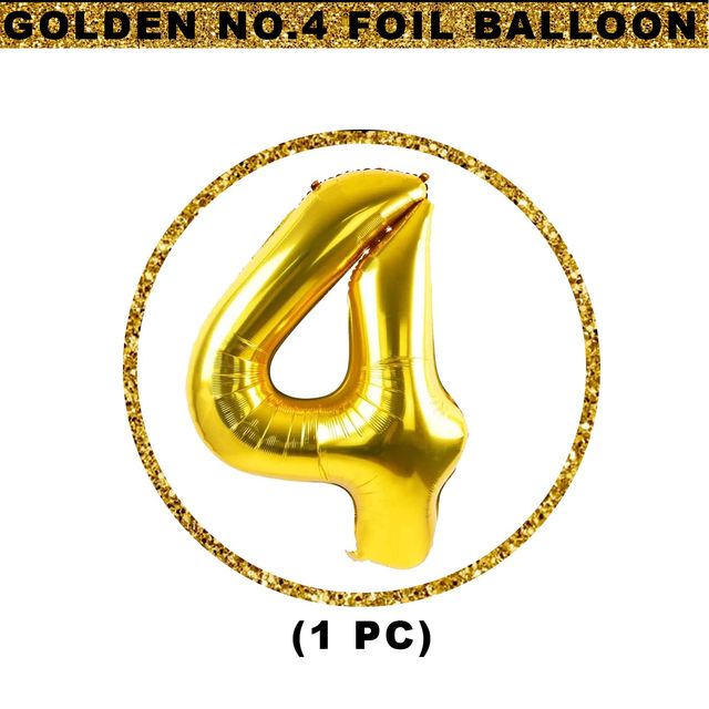 Let's Vybe Foil Balloon Number 4