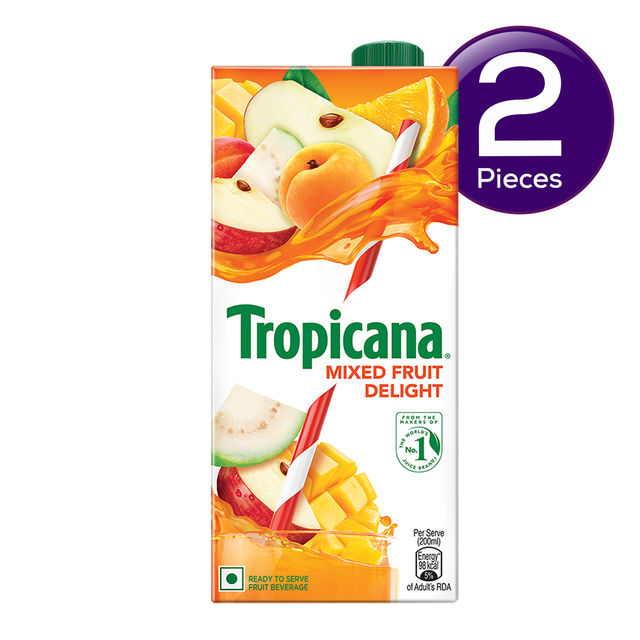 Tropicana Mixed Fruit Delight Juice Tetrapack 1 l Combo