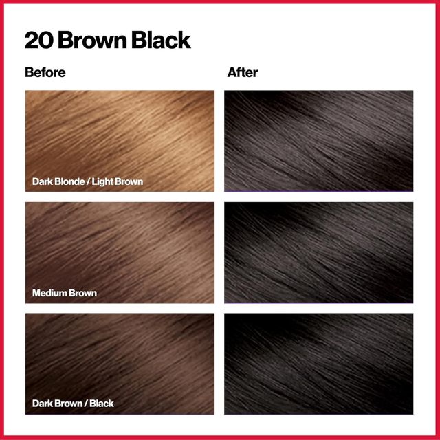 Revlon Colorsilk Beautiful Color 20 Brown Black Shade