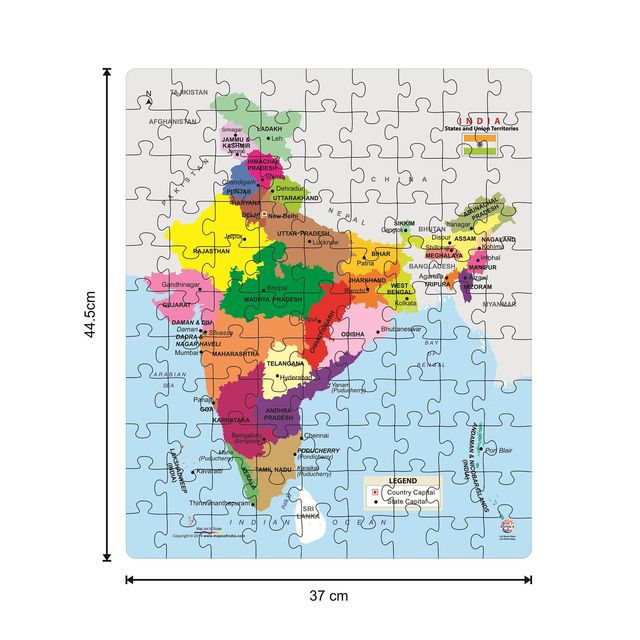 Ratna's India Map Jigsaw