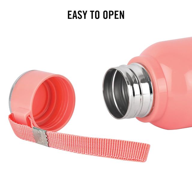 Cello Stainless Steel Puro Steel X Benz 900 Bottle | Pink - 650 ml