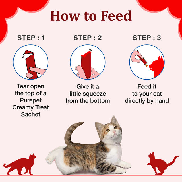 Purepet Creamy Cat Lickable Cat Treat - Crab & Chicken