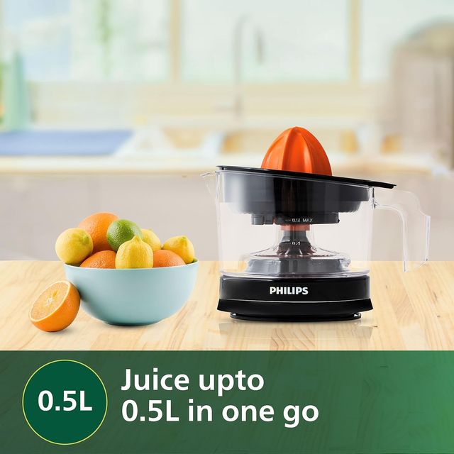 Philips Citrus Press Juicer Hr2777/00 | 05 Litre | 2 | Sized Cones