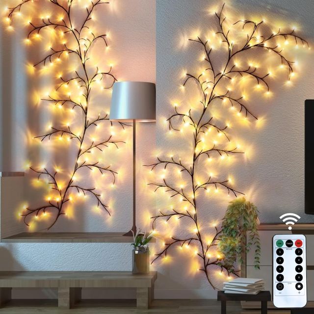 Hashwow Remote Controlled Led Tree Wall Lights For Home Decoration,Christmas Light