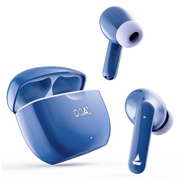 boAt Airdopes 120 Tws Earbuds W/in Ear Detection, 40h Playtime Quad Mics W/ Enx Tech(Dawn Blue)