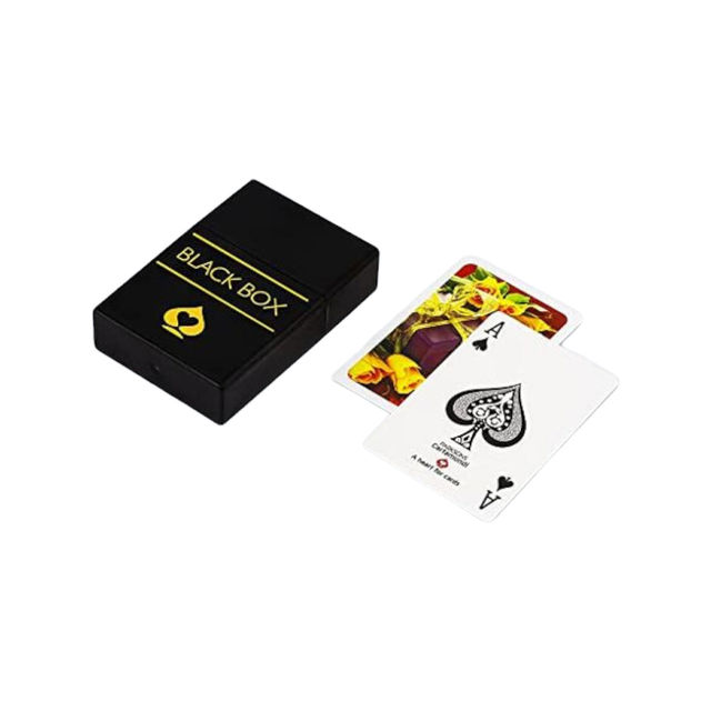 Red Bull Energy Drink(1l) & Plastic Playing Cards Black Box Premium(1pc) Combo
