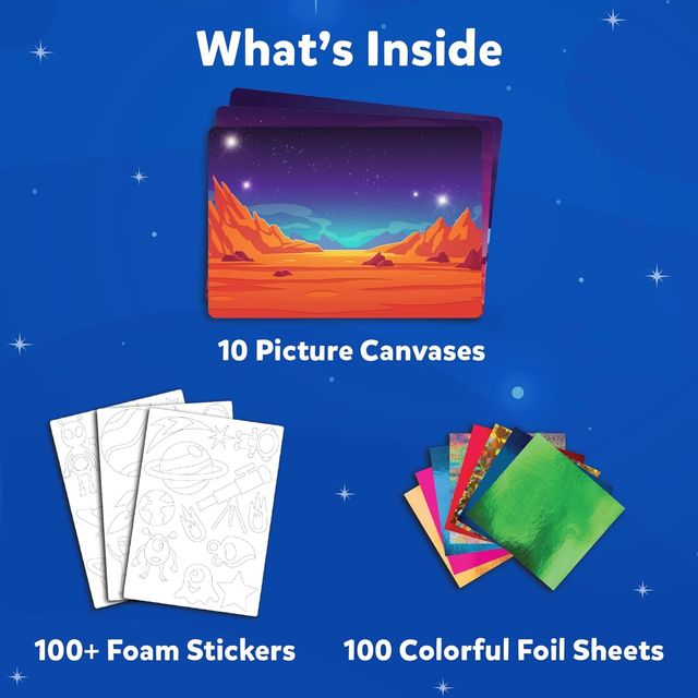 Skillmatics Foil Fun - Up In Space Art & Craft Game (4 - 9 Years)