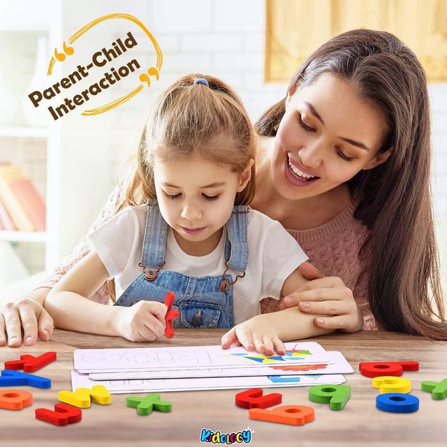 Kidology See and Spell Learning Toys, Matching Letter Spelling Game Sight Words Games