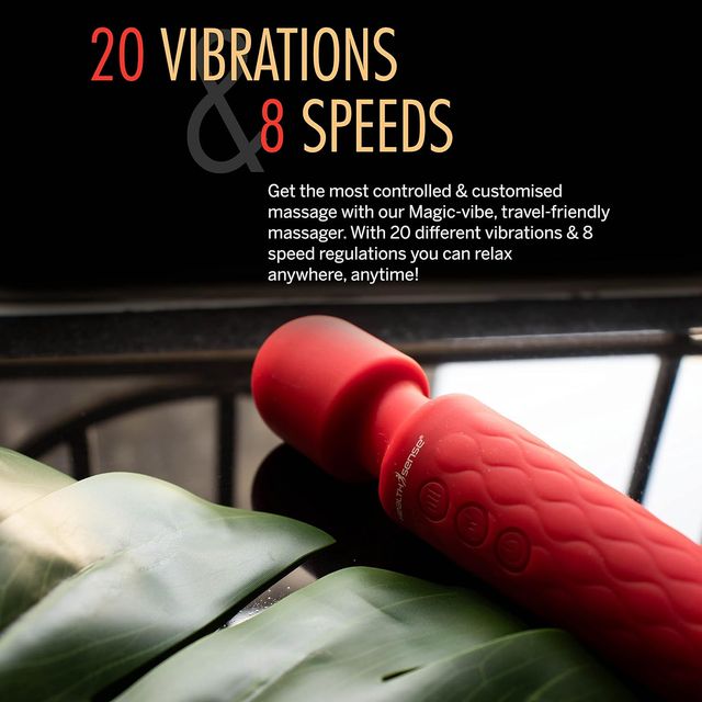 Healthsense Cordless Full Body Massager , 8 Speeds, 20 Modes & 1 Year Warranty - Magic-Vibe Hm 260