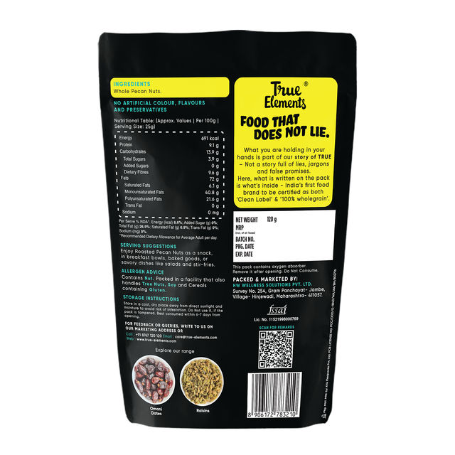 True Elements Roasted Pecan Nuts