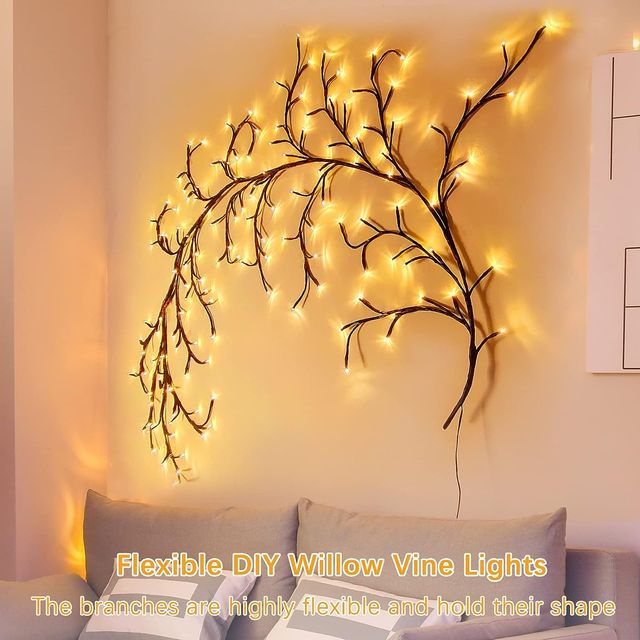 Hashwow Remote Controlled Led Tree Wall Lights For Home Decoration,Christmas Light