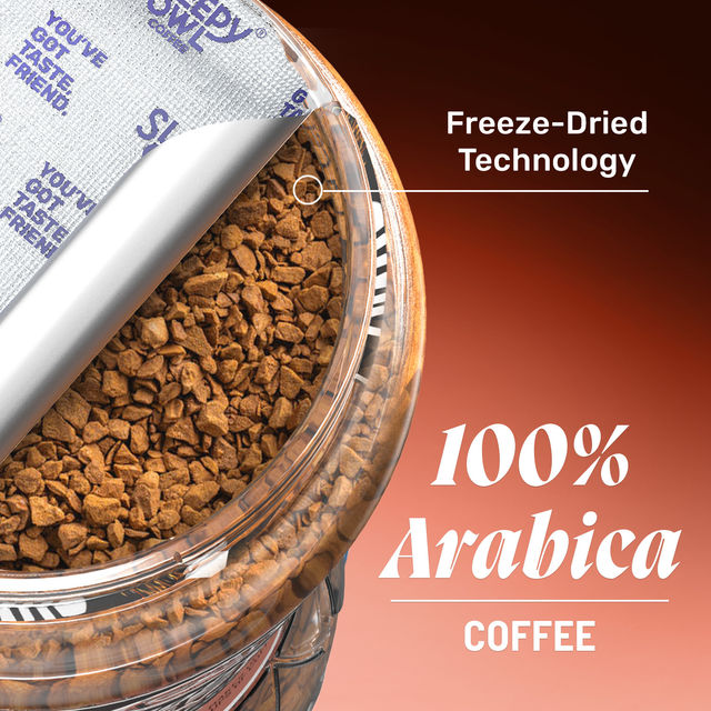 Sleepy Owl 100% Arabica Hazelnut Medium Roast Instant Coffee