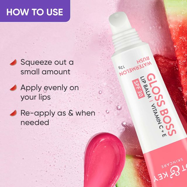 Dot & Key Gloss Boss Tinted Lip Balm SPF 30 Vitamin C + E - Watermelon Rush