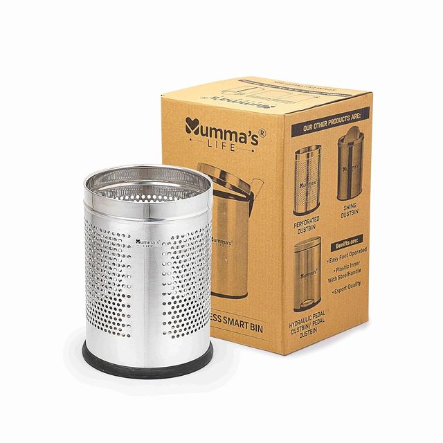 Mumma s Life Open Perforated Dustbin without Lid | Garbage Bin | 7 x 10 in | 6 L