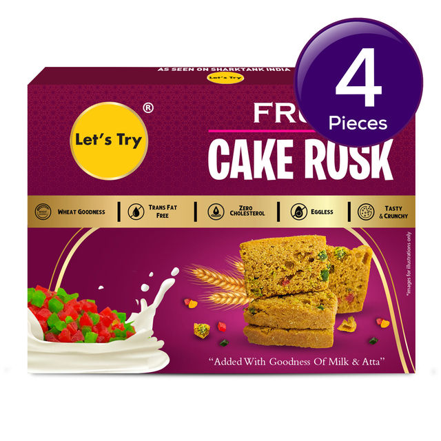 Let'S Try Fruits Cake Rusk 200 g Combo