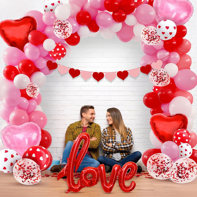 Party Propz Happy Valentine's Day Combo Pack of 81