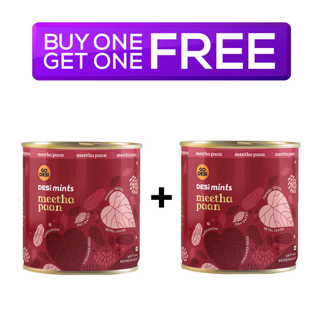 GO DESi Desi Mints Meetha Paan 90 g Combo