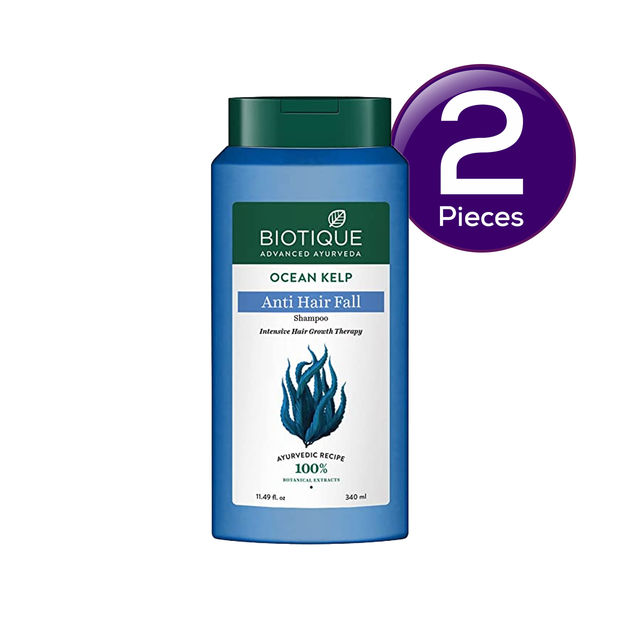 Biotique Ocean Kelp Anti Hair Fall Shampoo 340 ml Combo