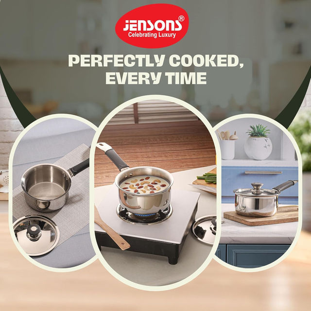 Jensons Induction Friendly Saucepan | 13 Inch