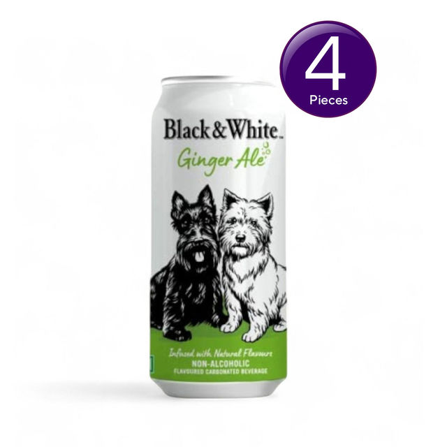 Black & White Ginger Ale 330 ml X 4 Combo