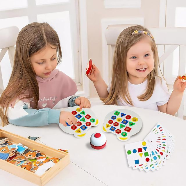 Kidology Children Learning and Educational Geometric Shape Puzzle Quick Matching Board Game