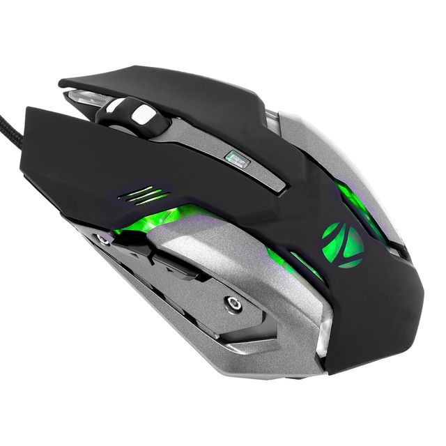 Zebronics Optimus Gaming Keyboard & Mouse Combo Upto 3600 Dpi 6 Buttons Led 117 Keys Black