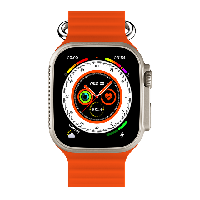 Fire-Boltt Warrior Smartwatch | 1.96" AMOLED Display | BT Calling - Orange