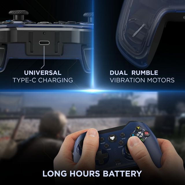 EvoFox Elite X Wireless Gamepad for PC - Blue