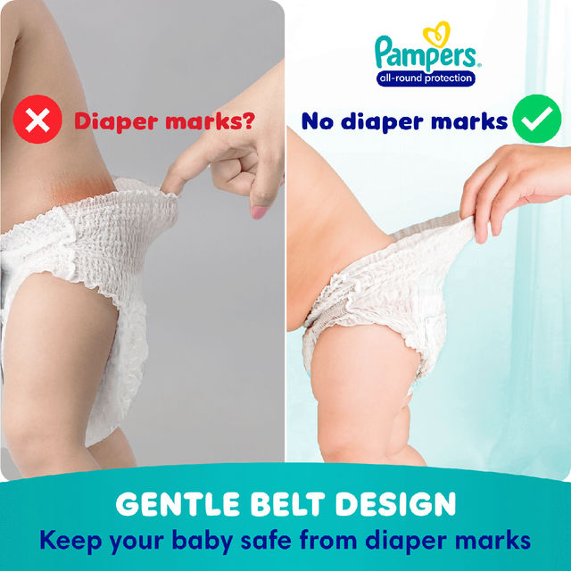 Pampers Active Baby Diaper Taped For Kids | White | XL (12+ kg)