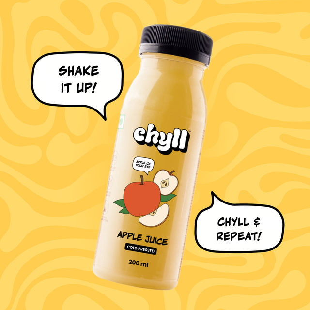 Chyll 100% Fresh Apple Juice - Cold Pressed 200 ml Combo