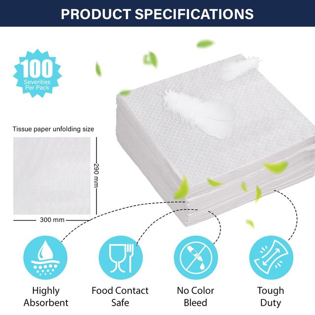 Careswipe Napkin Tissue Paper 100 Pulls Each Set Of 2