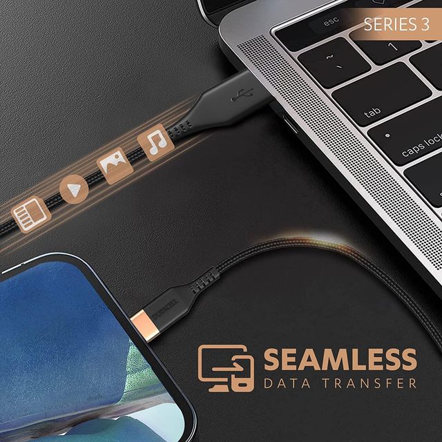 Duracell USB-A to Type C Cable | 65W Fast Charging Cable | Series - 3 | 1.5m