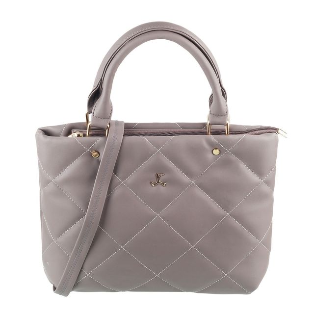 Mochi Women's Pu Satchel Bag | 66-8302-14 | Grey