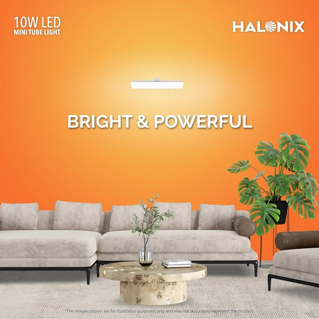 Halonix 10W B22 White T Bulb Mini Tubelight