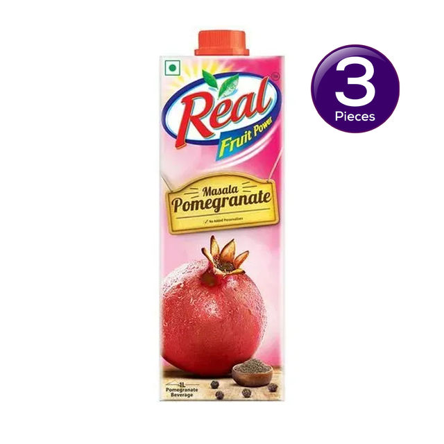 Real Fruit Power - Masala Pomegranate Tetrapack 1 l Combo
