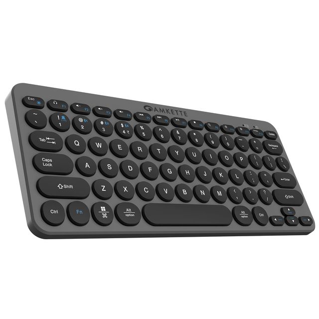 Amkette Optimus Bluetooth 4 In 1 Keyboard-Grey
