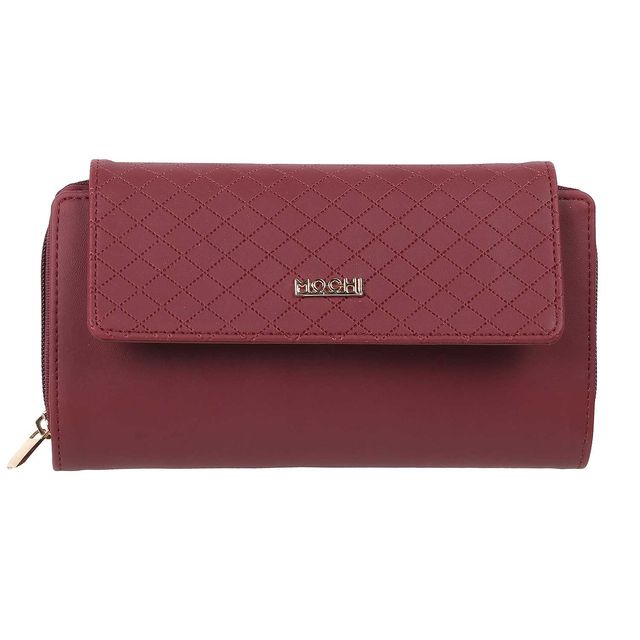 Mochi Women's Pu Wallet | 95-8398-44 | Maroon