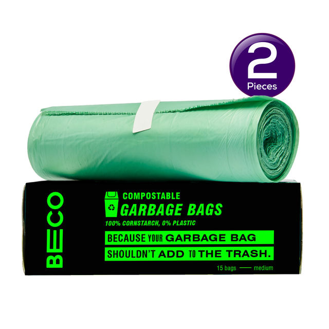 Beco Compostable Garbage Bags 15 pc Combo - 2