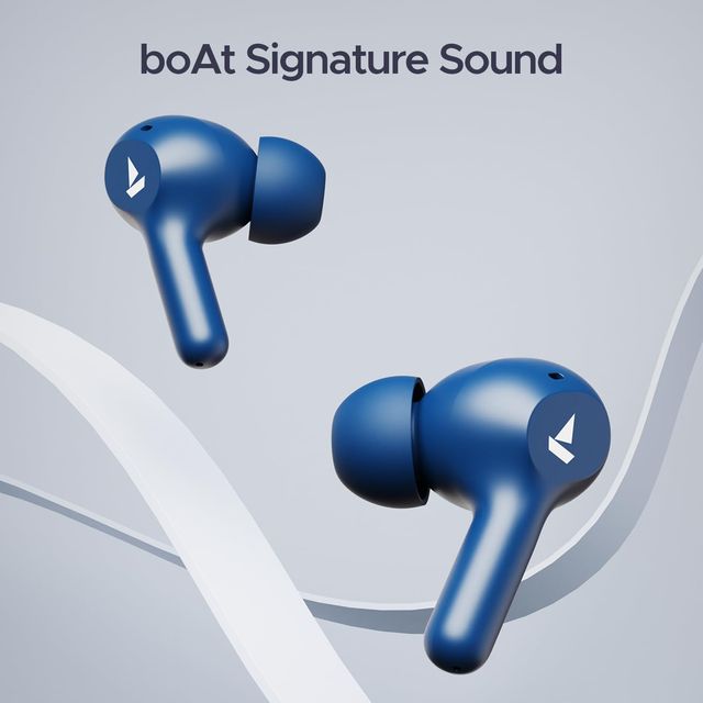 boAt Airdopes 71 TWS Earbuds w/ 40H Playtime, Dual Mics with ENx & ASAP Charge (Starry Blue)