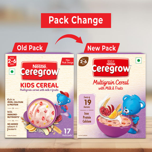 Nestle Ceregrow Multigrain Cereal With Milk and Fruits