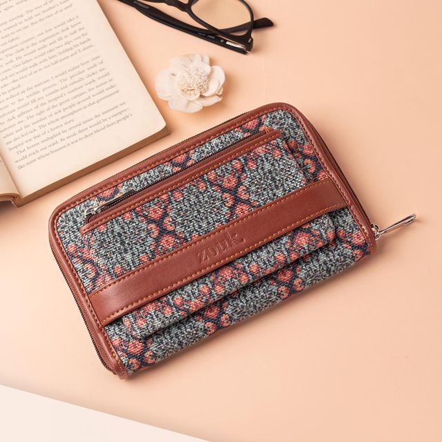 Zouk Women's Vegan Leather Wallets | Multicolour - One Size