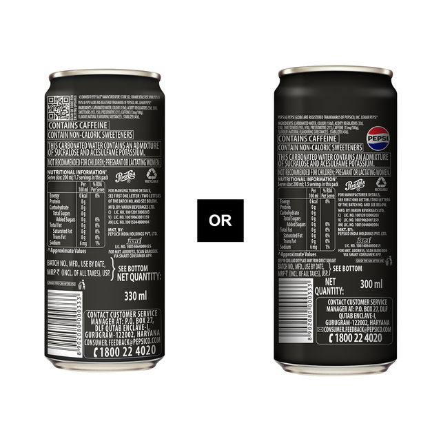 Pepsi Black Cola Diet Soft Drink