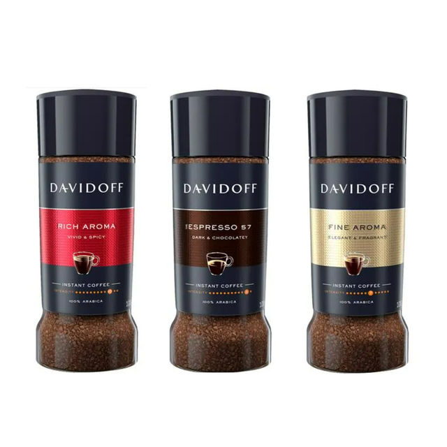 Davidoff Rich Aroma Coffee(100gms), Davidoff Expresso Intense Coffee(100gms) & Davidoff Fine Aroma Coffee(100gms) Combo