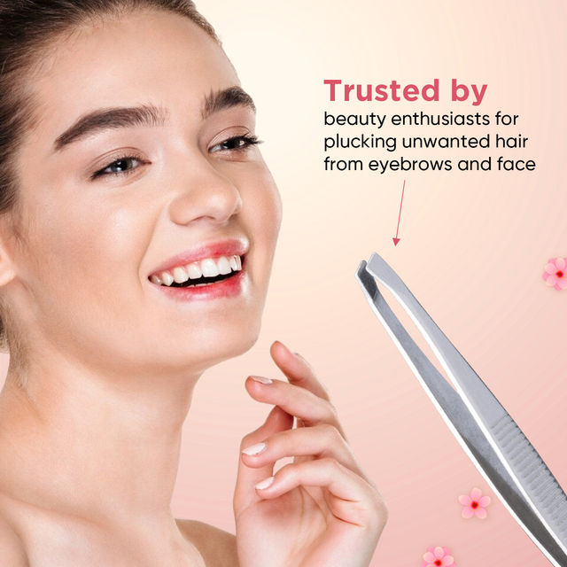 VEGA Tweezer - Square Tip, Silver, (TW-01)