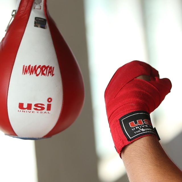 USI Universal Boxing Hand Wrap, 628C Stretchable Hand Wraps ( Pair Set, Red)